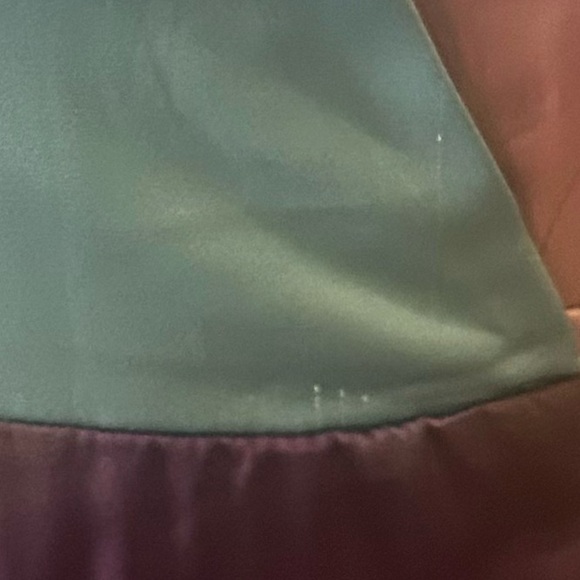 Hutch Amora ombré tiered Satin maxi gown Halter Wrap Dress bohemian maximalist S - Picture 6 of 7